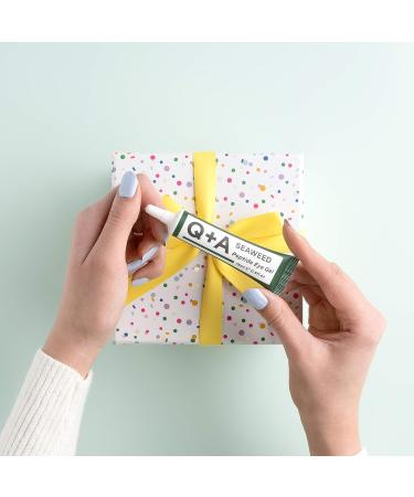 Q+A Seaweed Peptide Eye Gel - Firm, Brighten, and Revitalize Under-Eye Area (0.5 Fl.Oz) - Buy Online on GoSupps.com