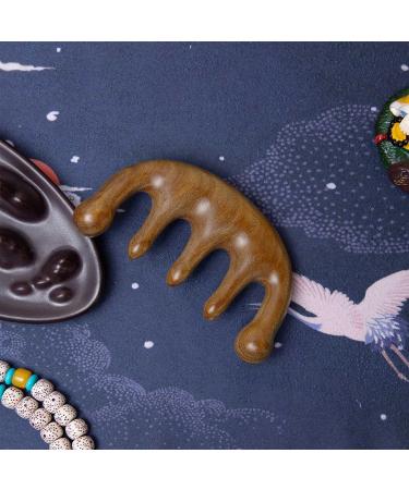 Moreinday Handmade Sandalwood Scalp Massager Comb Gift for Women - Lucky 02 - Buy Online on GoSupps.com