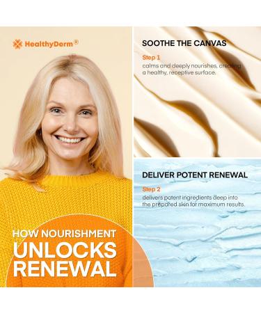 HealthyDerm Beef Tallow Balm Duo Copper Peptide Blue Balm + Honey Tallow Moisturizer Natural Face & Body Care for Dry Mature & Sensitive Skin 4oz Total - Buy Online on GoSupps.com