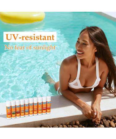 Dimsile 50 Pcs Sunscreen Lip Balms SPF 30 Lip Balms Bulk Summer Party Gifts Favors Travel Sunscreen for Women Men 10 Flavors - Buy Online on GoSupps.com