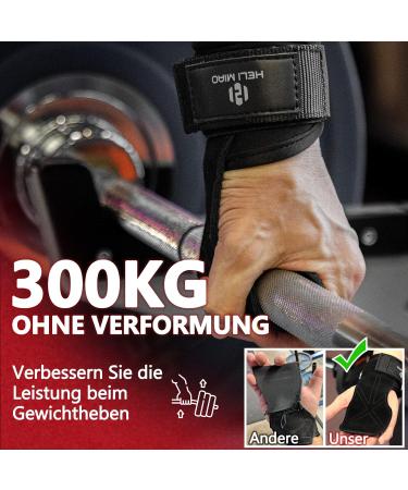 Power Train Aids for Strength Training | Grip Leather Lifting Straps for Bodybuilding Fitness & Powerlifting - Unisex Black - Buy Online on GoSupps.com