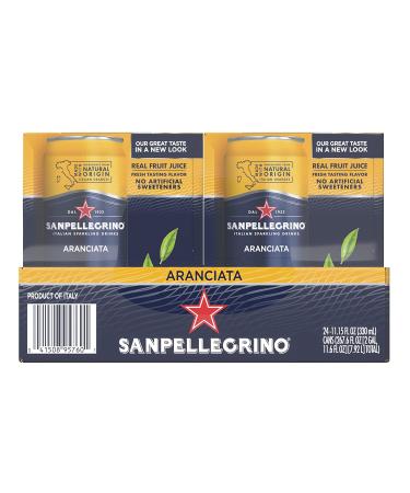 Sanpellegrino Aranciata Sparkling Orange Drink 24-Pack - 11.15 Fl Oz Cans - Buy Online on GoSupps.com