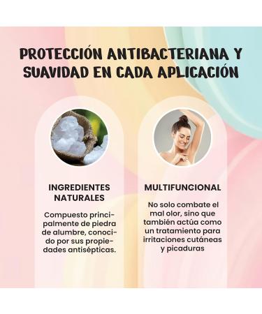  Decolores Decolores Alum Mineral Deodorant Stick 120g Natural for Insect Bites High Bactericidal Effect Prevents Bad Odors Can Be Used as Aftershave - Buy Online on GoSupps.com