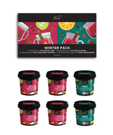 Vins pic s - Winter Pack - 6 M langes d' pices pour Vins pic s Chauds - Vin Chaud Grog - Id e Cadeau pour Elle et Lui pour un Anniversaire ou une Invitation D ner - Made in Italy