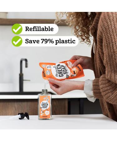 Marcel's Green Soap Hand Soap - Tonka & Muguet | 100% Eco-Friendly Vegan & Biodegradable - 500ml Pack - Buy Online on GoSupps.com