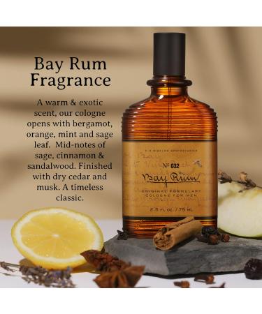 C.O. Bigelow Bay Rum Cologne for Men Citrus and Spice Fragrance for Men - Buy Online on GoSupps.com