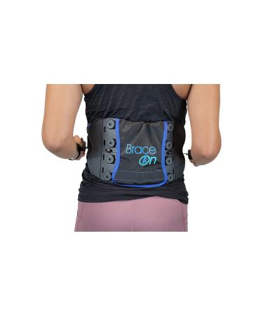 Universal LSO Back Brace Medical-Grade Compression Belt for Men & Women Support for Chronic Pain & Spinal Stenosis Adjustable Style Fits Size Small-4XL by BraceOn