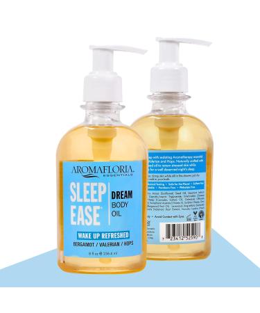 Aromafloria Sleep Ease Dream Body Oil - Best Bergamot & Valerian Massage Oil for Men & Women - 8 FL Oz International Shipping - Buy Online on GoSupps.com