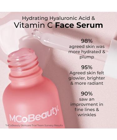 MCoBeauty Hydrating Hyaluronic Acid & Vitamin C Serum | Anti-Aging Vegan & Cruelty-Free | Boost Hydration & Brightness - International Shipping - Buy Online on GoSupps.com