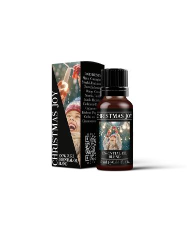 Mystix London | Christmas Joy Pure & Natural Essential Oil Blend 10ml - for Diffusers Aromatherapy & Massage Blends | Perfect as a Gift | Vegan GMO Free