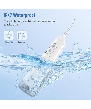 Buy Cordless Water Flosser - Portable Dental Oral Irrigator Rechargeable IPX7 Waterproof 310ml Tank | Infiwarden (White) - International Shipping - Buy Online on GoSupps.com