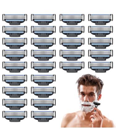 DGUSO 28 Razor blades Make 3 razor blades razor razor men's razor blades for men with 2 knife holders and a knife keeper storage box gifts for men