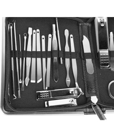 Carbon Steel Manicure Kit Mess and Hygienic Nail Clippers Set Accurate Clipping for Travel Manicure Tools Kit in Black - Buy Online on GoSupps.com