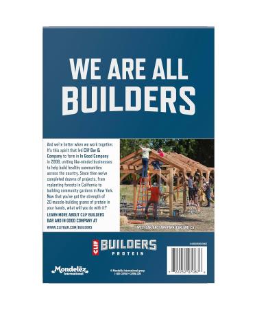 CLIF BUILDERS Protein Bars - White Fudge OREO-Flavored - 20g Plant Based Protein - Gluten Free - Non-GMO - Low Glycemic - No Artificial Sweeteners - 2.4 oz. (12 Pack) - Buy Online on GoSupps.com