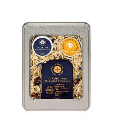 Luxury Skincare Gift Box | Moisturising & Gentle Hand Cream Bar | Luxurious Lip Balm | Hydrating Body Butter | Gift For All Occasions Luxury No.1 Gift Set