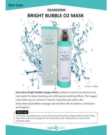 Dearderm Bright Bubble O2 Mask - Enhance Radiance & Hydration | International Shipping - Buy Online on GoSupps.com