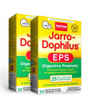 Jarrow Formulas Jarro-Dophilus EPS 25 Billion 30 Veggie Caps