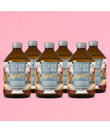 Organic Tonkotsu Bone Broth 6 x 525ml | Natural Protein Collagen | Low Carb Ramen Broth | International Shipping Available - Buy Online on GoSupps.com