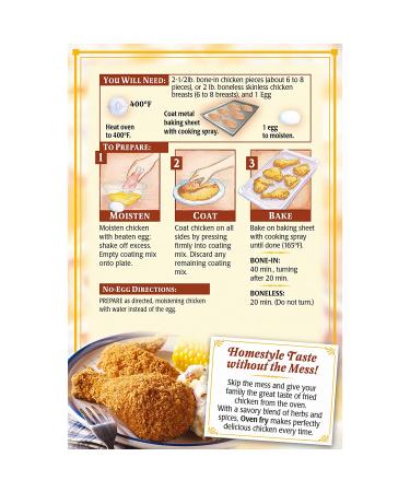 Oven Fry Extra Crispy Seasoned Coating Mix for Chicken - 8 ct Pack (4.2 oz Boxes) - Buy Online on GoSupps.com