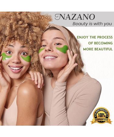 NAZANO Under Eye Patches - 30 Pairs Anti-Aging Collagen & Hyaluronic Acid Masks for Dark Circles, Puffiness & Wrinkles - Buy Online on GoSupps.com