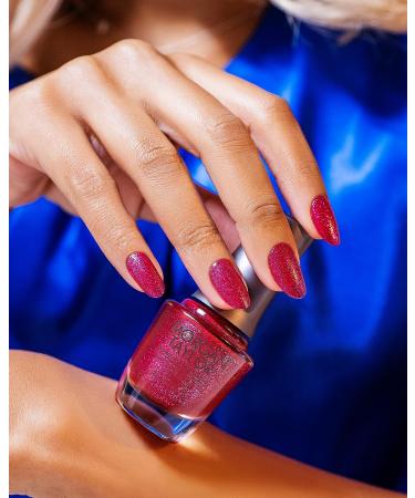 Morgan Taylor High Voltage Metallic Pink Nail Lacquer .5 oz - Long Lasting Sparkle Polish - Buy Online on GoSupps.com