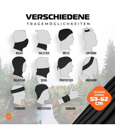 Hilltop Multifunction Cloth Neckerchief & Motorcycle Scarf - Fluffy Inside Stylish Bandana for Men & Women - Design 308-2 - Buy Online on GoSupps.com