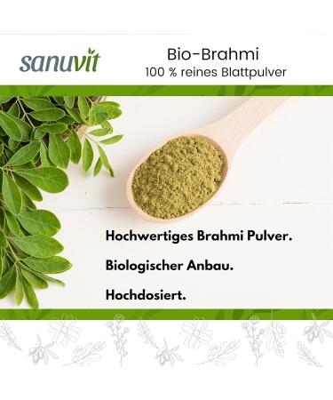 Sanuvit Brahmi BIO - 120 Capsules | Pure Hypoallergenic Supplement Direct from Manufacturer - Shop Now! - Buy Online on GoSupps.com