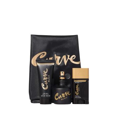 Curve Curve Black Men's Cologne 4 Piece Gift Set 2.5 Fl. Oz. Eau De Cologne 4 Count 7.6 Ounce (Pack of 1) - Buy Online on GoSupps.com