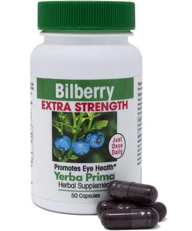 Yerba Prima Bilberry Extra Strength 50 Capsules