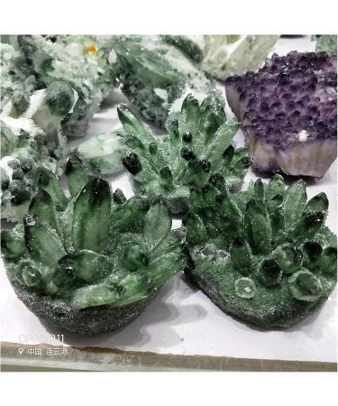 Natural Stones Crystal Cluster Minerals Green Geode Home Decoration Gemstone Specimen PEIQIYIN Reiki Crystal Stone (Color : Yellow Size : 400-500g) 400-500g Yellow - Buy Online on GoSupps.com