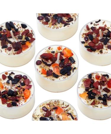 Dragons Blood Candle Set by New Moon Beginnings | Protection & Grounding Aromatherapy Soy Tealights | Herbal Floral & Crystal Infused - Ideal for Spiritual Practices - Buy Online on GoSupps.com