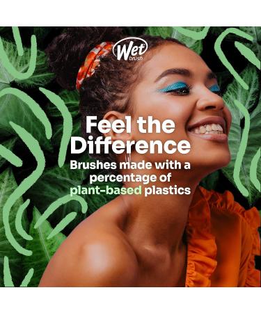 Wet Brush Paddle Hair Brush Green - Go Green Detangler with IntelliFlex Bristles - AquaVent Design for Evenly Spreading Treatments - Pain-Free Styling - Buy Online on GoSupps.com