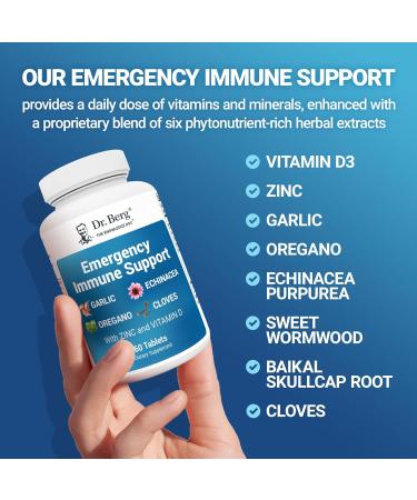 Dr. Berg Nutritionals Emergency Immune Support - 60 Tablets - Buy Online on GoSupps.com