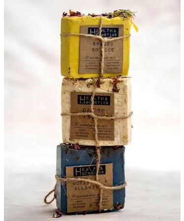 Sea Moss Soap - Activate & Alleviate (Activated Charcoal + Lavender) Organic | Vegan | Handcrafted | Eco-friendly | UK Tested) - Buy Online on GoSupps.com