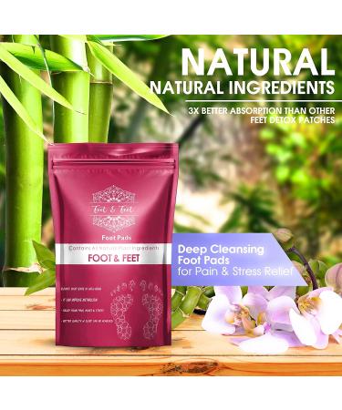 Organic 120 Pcs Premium Ginger Foot Pads for Pain & Stress Relief | Deep Cleansing Foot Patch - Buy Online on GoSupps.com