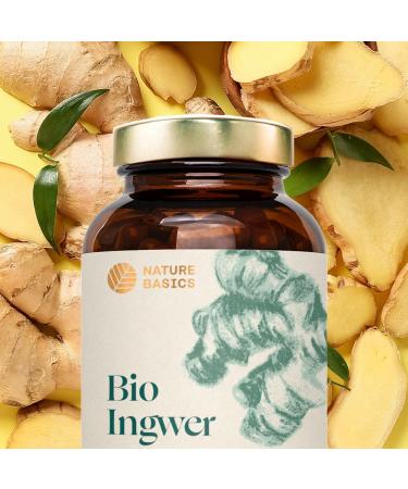 Organic Ginger Extract Capsules - High Dose 600mg 180 Vegan Ayurvedic Capsules Certified Sustainable Pure Herbal Supplement - Buy Online on GoSupps.com
