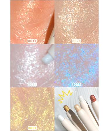 Waterproof High-Gloss Eye Shadow Pen Eyeshadow Stick Shimmer Eyeshadow Pencil Ultra Pigmented and Long Lasting Cream Eye Shadow Pen - (2# Champagne) - Buy Online on GoSupps.com