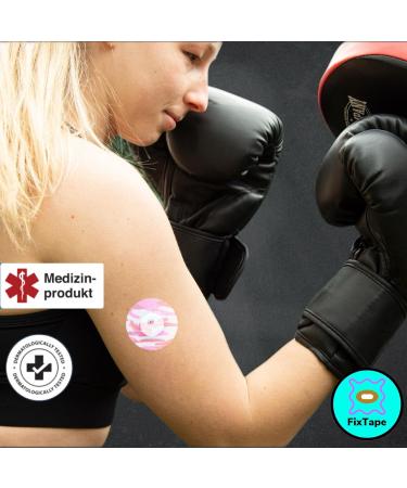 Fixtape Breathable Sensor Tape for Freestyle Libre 3 - Hypoallergenic Waterproof Self-Adhesive Patches (7 Pieces Camo Bloody) - High Comfort & Skin-Friendly - Buy Online on GoSupps.com