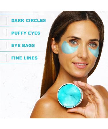 Retinol Collagen Under Eye Patches - Reduce Puffiness & Dark Circles | Anti-Aging Skin Treatment - 60 Gel Pads - Buy Online on GoSupps.com