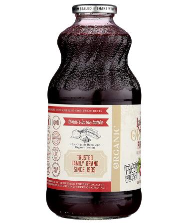 Lakewood Organic Pure Beet Fresh Pressed Beetroot 32 Fl Oz - Pack of 6 - Buy Online on GoSupps.com