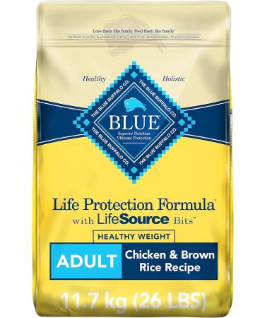 Blue Buffalo Life Protection Formula Healthy Weight Dog Food Natural Dry Dog Food & Life Protection Formula Adult Dog Food Natural Dry Dog Food for Adult Dogs Fish and Brown Rice 11.7kg Bag - Buy Online on GoSupps.com