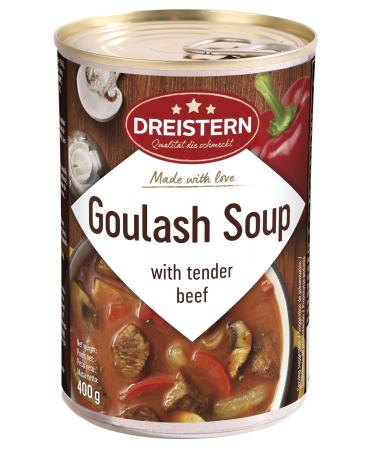 DREISTERN Beef goulash soup | cooked dish | delicious goulash in a recyclable iron tin | tender beef - quality that tastes