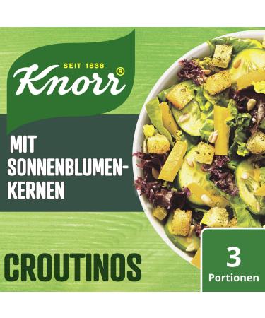 Knorr Salad Dressing Croutinos with Sunflower Seed Croutons 1-Pack (1 x 25 g) Sunflower Seed Croutons 25 g (1-Pack) - Buy Online on GoSupps.com
