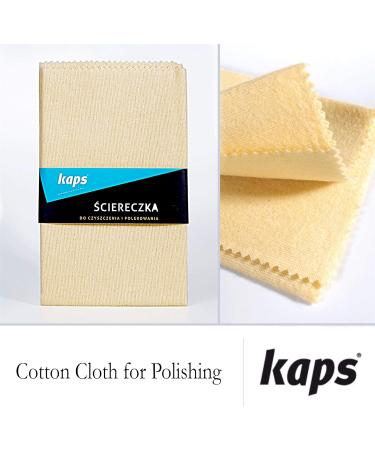 Kaps Shoe Polish Cloth - 100% Natural Cotton for Buffing Shoes, Scratch-Free, Mirror-Like Finish - 1 PC - Buy Online on GoSupps.com