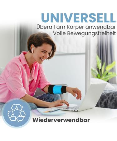 Icehof Knee Cooling Cuff | Universal Cool Pad for Knee Pain Relief | Large Cooling Strap & Package for Maximum Comfort - Buy Online on GoSupps.com