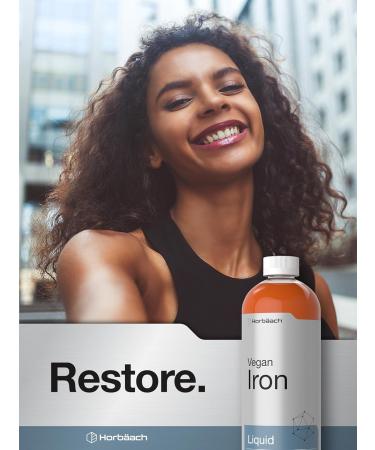 Horb ach Iron Supplement Liquid | 16 Fl Oz | Vegan & Vegetarian Formula | Non-GMO and Gluten Free - Buy Online on GoSupps.com