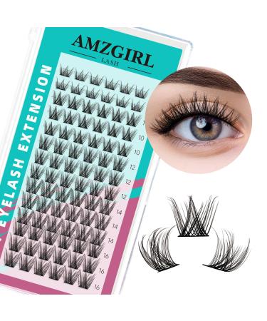 Lash Clusters 84 Pcs Cluster Lashes Individual Eyelash Natural That Look Like Extensions Wispy Eyelashes Clusters C Curl Fluffy Soft Diy Lash Extension at Home (Prism-C-8-16mix)