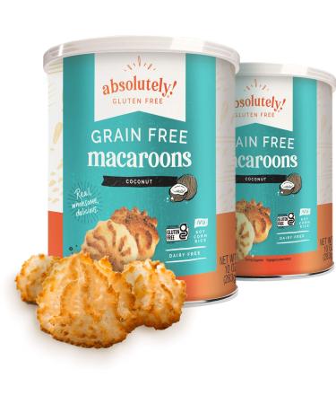 Absolutely Gluten Free Coconut Macaroons 10 oz (2-pack) Grain Free, Dairy Free, Soy Free