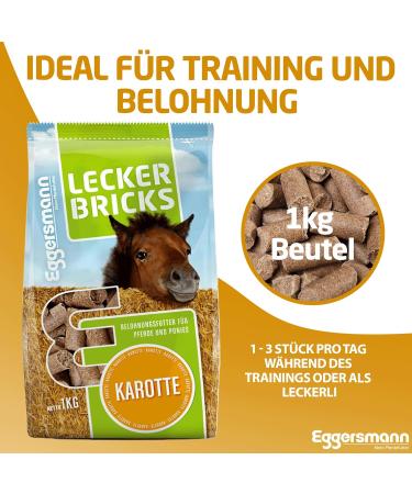 Eggersmann Lecker Bricks Raspberry - Premium Horse Treats for Horses & Ponies | 1 kg Bag - Buy Online on GoSupps.com