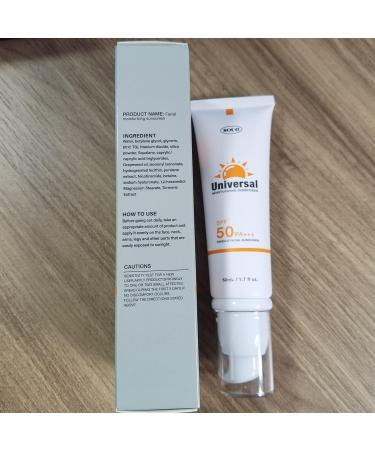 Buy Tinted Sunscreen for Face SPF 50 - Hydrating Non-Sticky Universal Solar Protector | Travel Size 50ml - Buy Online on GoSupps.com